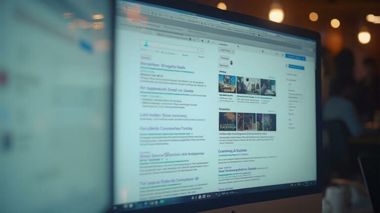 SERP SEO sur un écran d'ordinateur